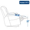 EMON'S Large Power Lift Recliner Chair with Massage and Heat for Elderly, Overstuffed Wide Recliners