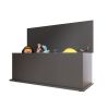 Storage Chest Trunk, Lift Top Wood Box for Entryway Bench Organizer Home Furniture, Black