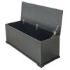 Storage Chest Trunk, Lift Top Wood Box for Entryway Bench Organizer Home Furniture, Black