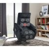 Liyasi Electric Power Lift Recliner Chair with Massage and Heat for Elderly, 3 Positions, 2 Side Pockets, Cup Holders, USB Charge Ports