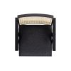 Milan 25.5" Modern Resin Webbing Back Bar Stool with Arms, Set of 3, Ebony Black Boucle
