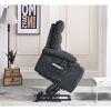 Liyasi Electric Power Lift Recliner Chair with Massage and Heat for Elderly, 3 Positions, 2 Side Pockets, Cup Holders, USB Charge Ports