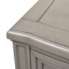 Dauphin 3-Drawer Accent End Table, Merino White Wood