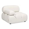 Marcel 36" Bubble Modular Modern Lounge Arm Chair, Ivory White Boucle