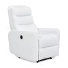 Bloomy 35.5" High-Back Power Recliner Motion Chair, Chiffon White Boucle