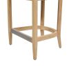 Americana Mid-Century Modern 26" Cane Back Counter Stool, Ivory White Boucle