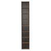 8-Tier Media Tower Rack, CD DVD Slim Storage Cabinet with Adjustable Shelves, Tall Narrow Bookcase Display Bookshelf for Home Office