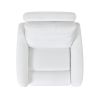 Bloomy 35.5" High-Back Power Recliner Motion Chair, Chiffon White Boucle