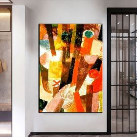 Hand Oil Painting Guitar On A Chair Abstract Original Abstract Painting Original Oil Painting Abstract Wall Art Canvas Living Room Decoration (Style: 02, size: 50X70cm)