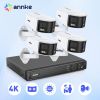 ANNKE Smart Home 4K Video Security Camera System Kit 8CH NVR 180¬∞ Dual Lens Security IPC PoE Camera Outdoor 2/4PCS 8MP POE Cam
