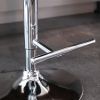 A&A Furniture,Swivel Velvet Barstools Adjusatble Seat Height from 25-33 Inch