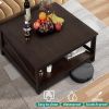 YITAHOME 2-tier Square Coffee Tables with Storage,Coffee Table for Living Room,Center Table Coffee Table for Home