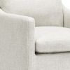 DUHOME Upholstered Dining Chair,Linen Accent Chair for Living Room,Single Sofa Chair with 4 Casters,Upholstered Arm Chair for Be