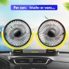 USB Desk Fan 5.5 Inch Powerful Table Fan Dual Head 360¬∞ Rotate Quiet 3 Speeds Wind Desktop USB Fan With 55 Inch USB Cable For Home Office Indoor Outd