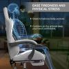 YSSOA White Gaming Chair with Footrest, Big and Tall Gamer Chair, Racing Style Adjustable Swivel Office Chair, Ergonomic